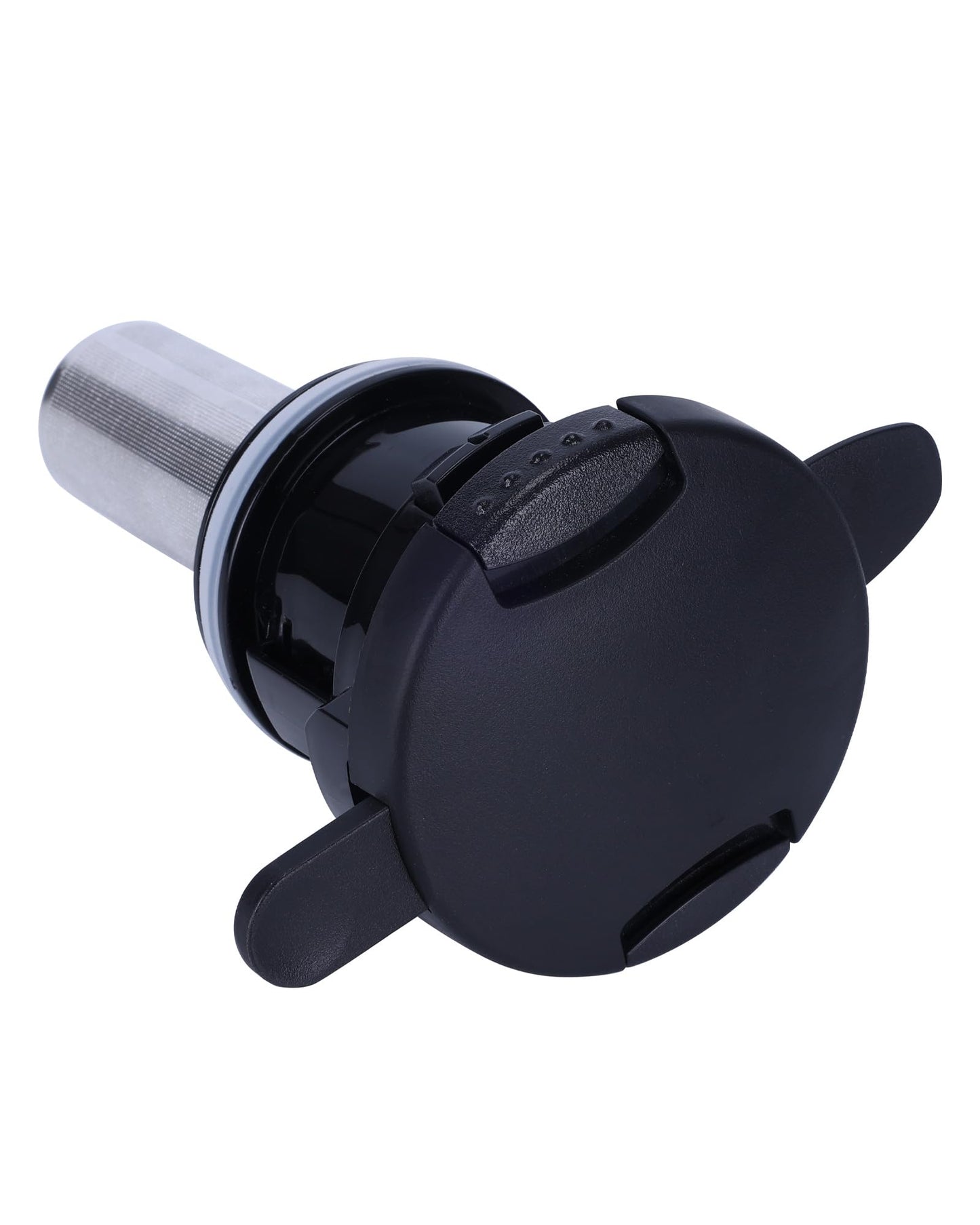 Stainless Steel Thermal Coffee Carafe Lid With Tea Infuser (black lid / universal)