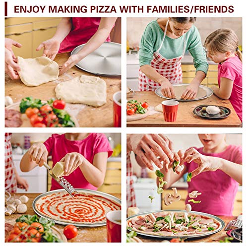 Pizza Pan 12 inch Stainless Steel Pizza Pan Set of 3 (12 Inch)