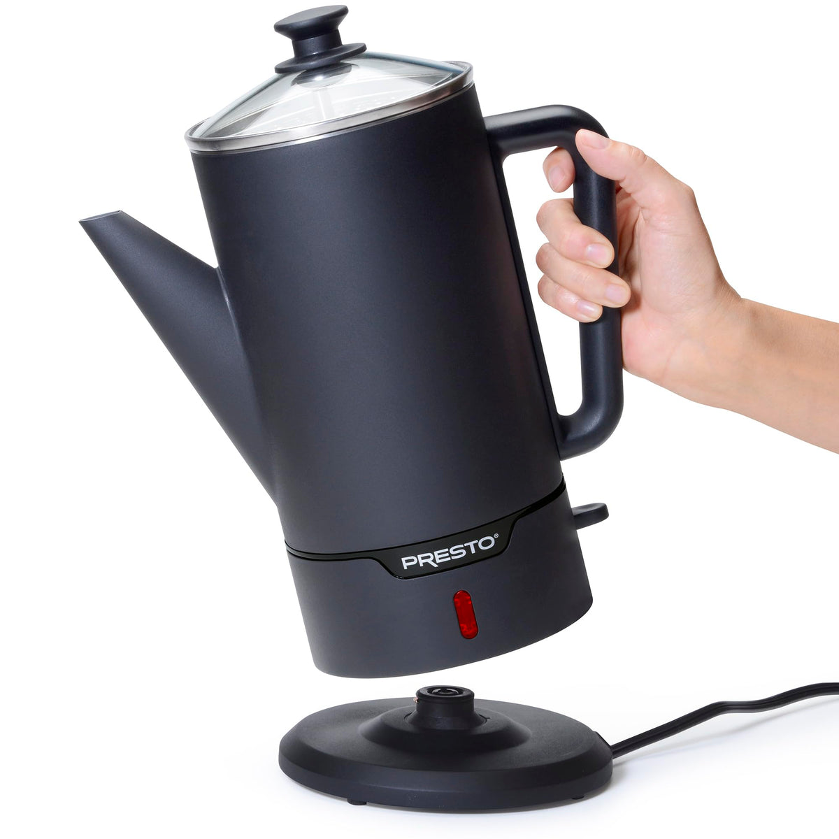 02815 Black Stainless Steel 12 (Black Cordless / 12-Cups)