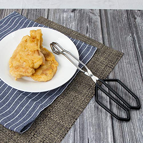 Scissor Tongs Heavy Duty Cooking Tongs with Soft Handles