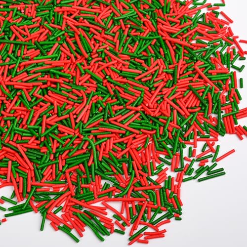 Christmas Sprinkles for Cake Decorating (Christmas Jimmies)