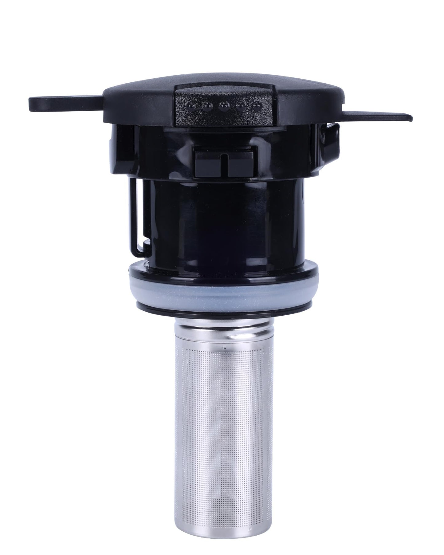 Stainless Steel Thermal Coffee Carafe Lid With Tea Infuser (black lid / universal)