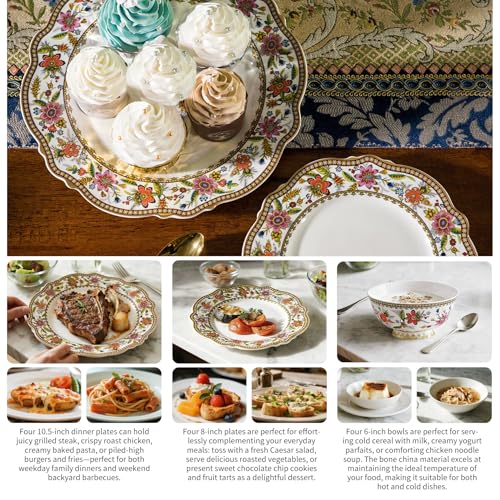 Fine China Dinnerware Sets (Pink)