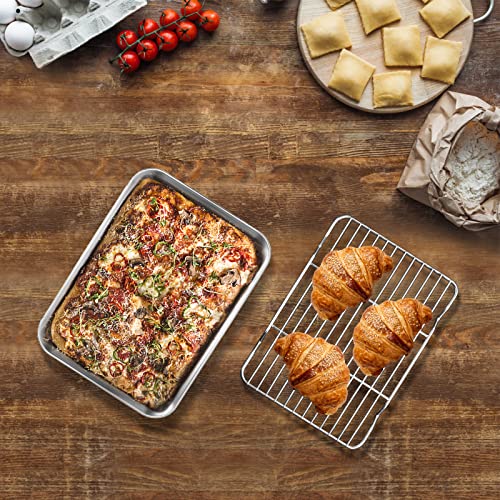 Baking Sheet with Wire Rack (9 x 7 x 1 inch)
