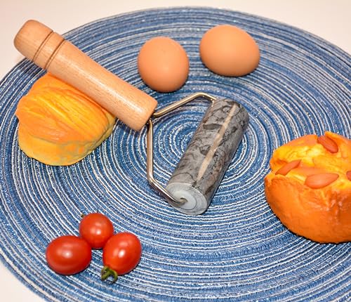 Rolling Pin For Cookies and Other Baking Cooking (Type 2 Black)