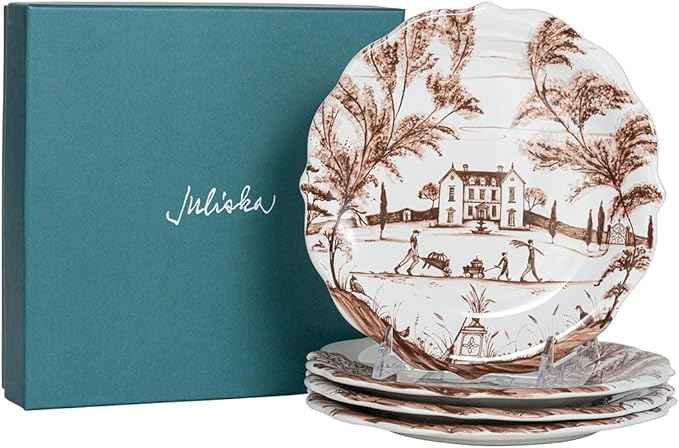 Juliska Country Estate Harvest Party Plate Assorted Set/4