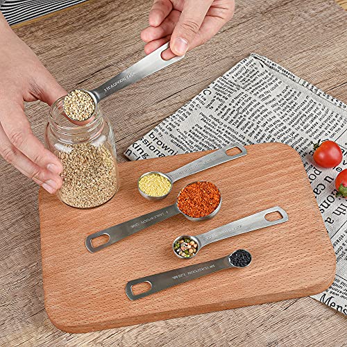 Stainless Steel Measuring Cups and Spoons Set (C: 5cups+5spoons)