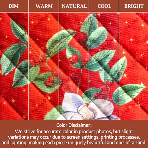 Pot Holders 100% Cotton Potholders (107 - Noel / 8" x 8" (Pot Holder Pack of 1))
