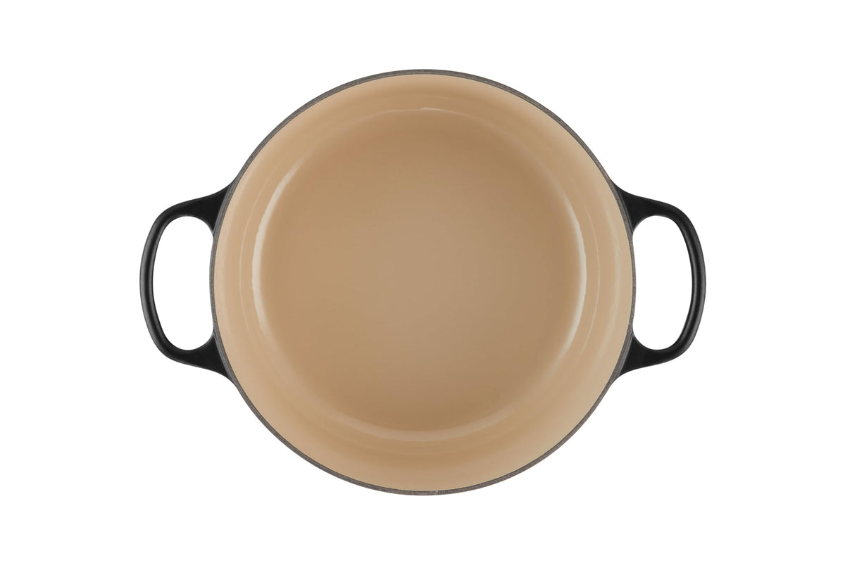 Enameled Cast Iron Round Dutch Oven (Licorice / 5.5 Qt)