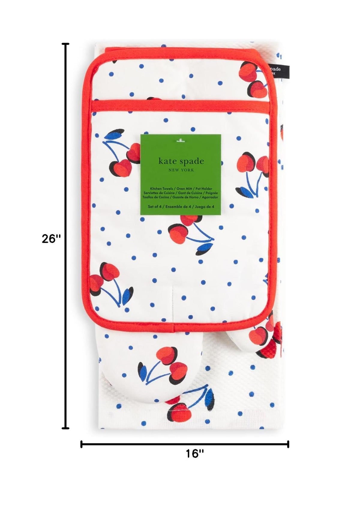 Cherry Dot Kitchen Towel