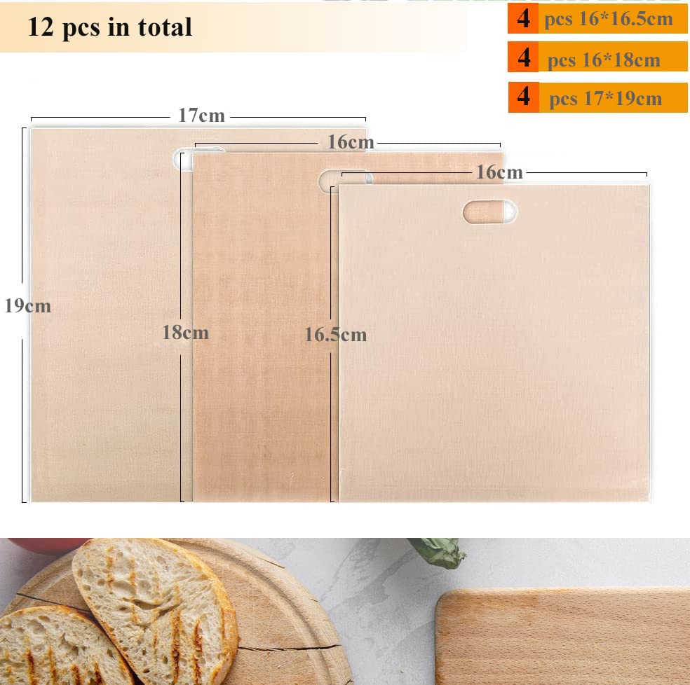 Reusable Toaster Bags 12 Pack Non (Mixed Set)