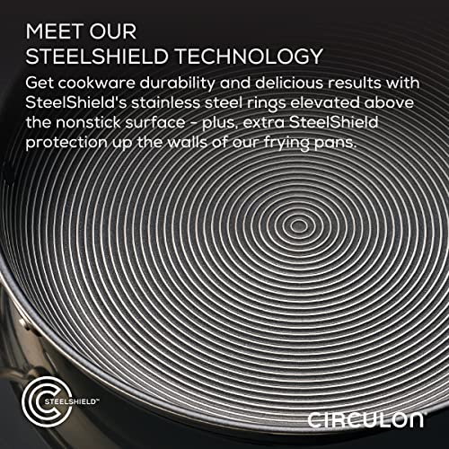 Clad Stainless Steel Induction Frying Pan and Wok Set with Hybrid SteelShield and Nonstick Technology (Cookware Set (4 Piece))