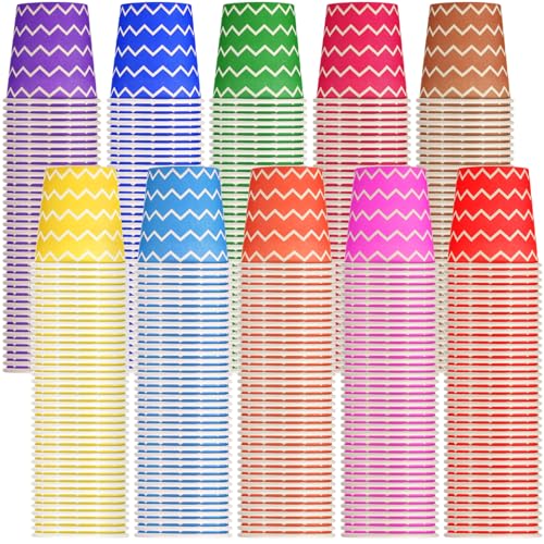 500 Pcs Disposable Paper Cups Small (Multicolor / Strip)