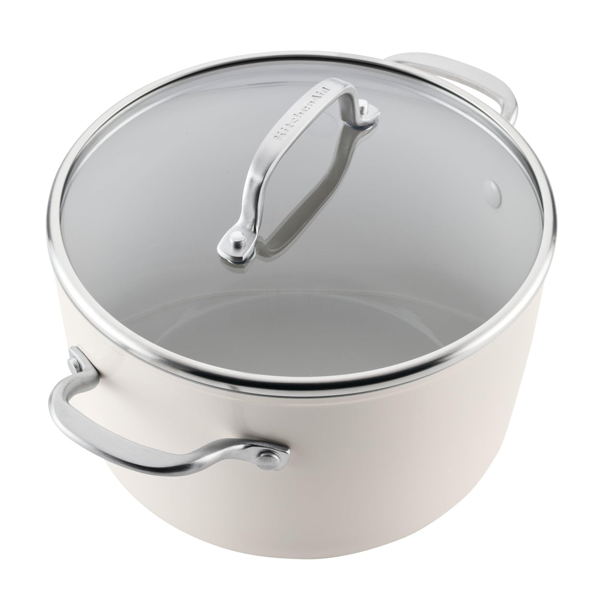 Hard Anodized Induction Cookware Set (Porcelain / 9 Piece Cookware Set with Stainless Steel Handles)