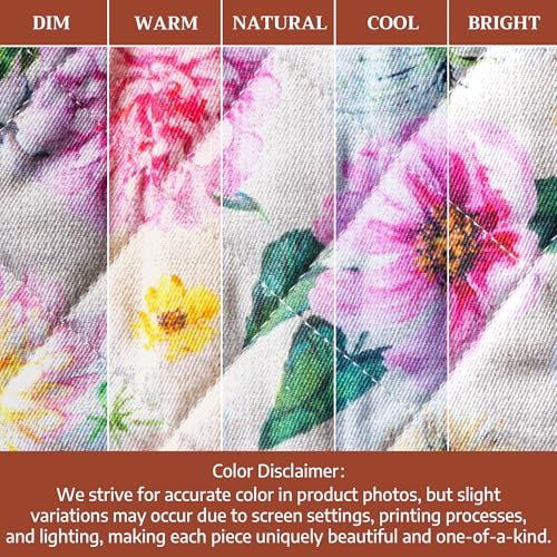 Maison d'Hermine Oven Gloves 100% Cotton Oven Mitt (071 - Pivoine / 7.5" x 13" (Oven Mitt))