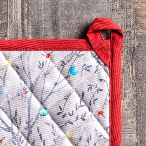Pot Holders 100% Cotton Potholders (111 - Fairy Christmas / 8" x 8" (Pot Holder Pack of 1))
