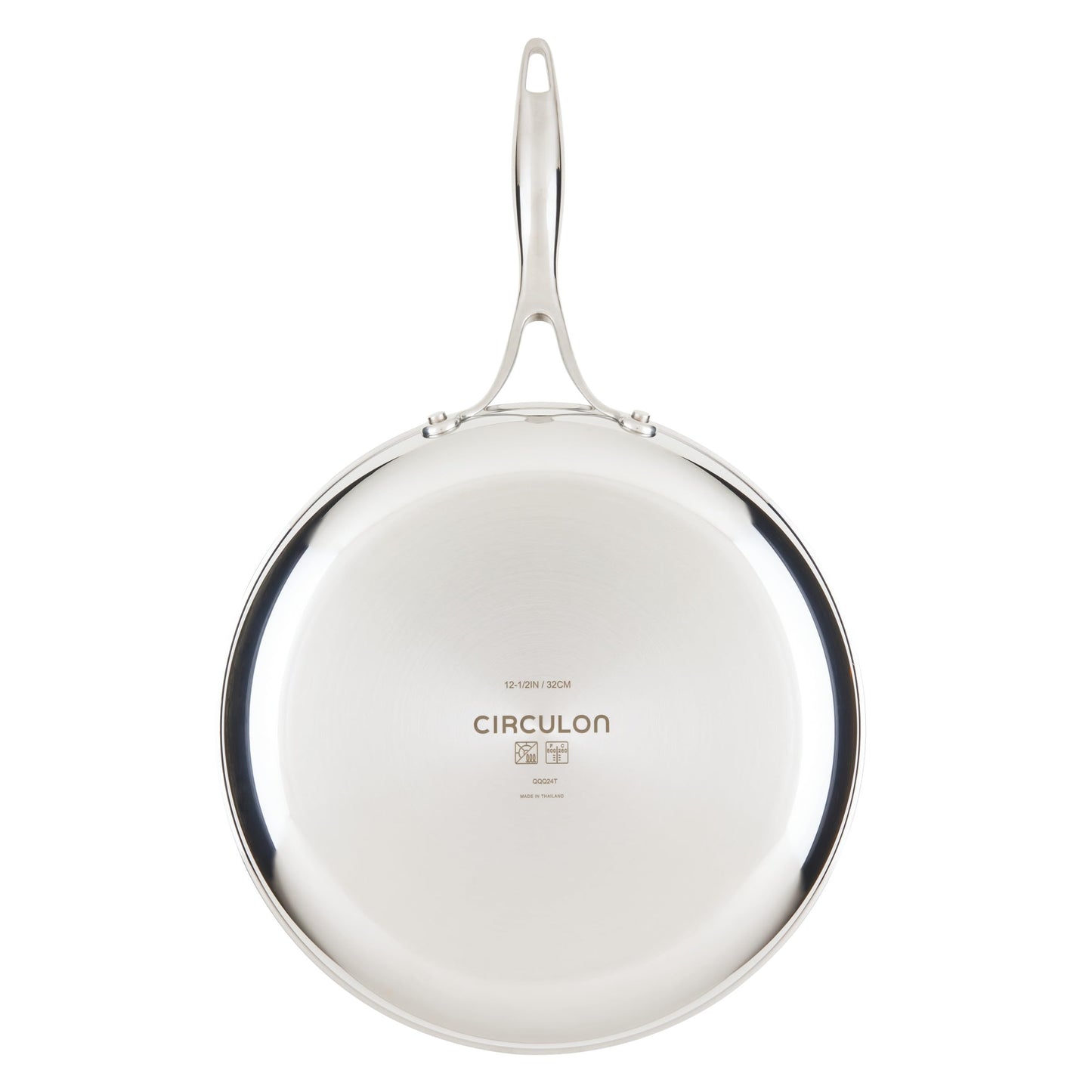C1 Series Clad Stainless Steel with ScratchDefense Technology Cookware Nonstick Induction Frying Pan (12.5-Inch)