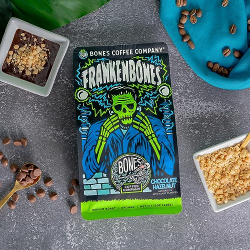 Frankenbones Chocolate and Hazelnut Flavored Coffee (Chocolate Hazelnut (Whole Bean))