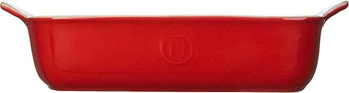Emile Henry Rouge Small Rectangular Baker 11 X 8 Inches