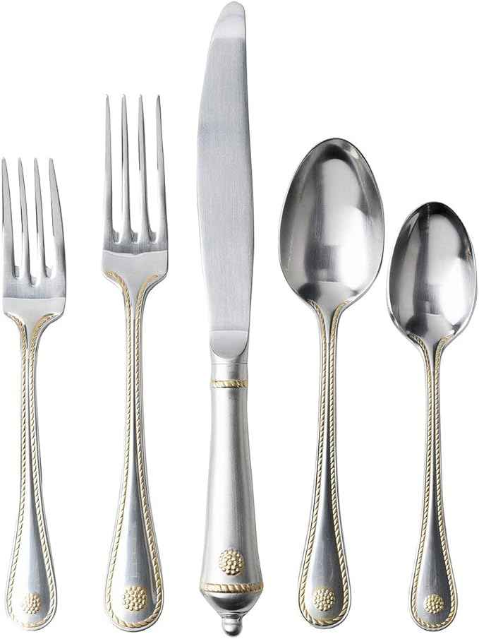 Juliska Berry & Thread 5pc Place Setting - Bright Satin with Gold
