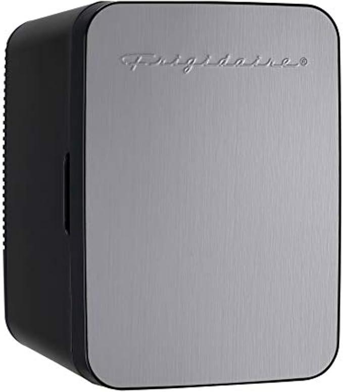 Frigidaire Portable 10L, 15-can Mini Fridge Brushed Stainless Rugged Refrigerator, EFMIS188-SS