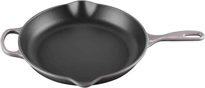 Le Creuset Enameled Cast Iron Signature Iron Handle Skillet, 11.75", Oyster