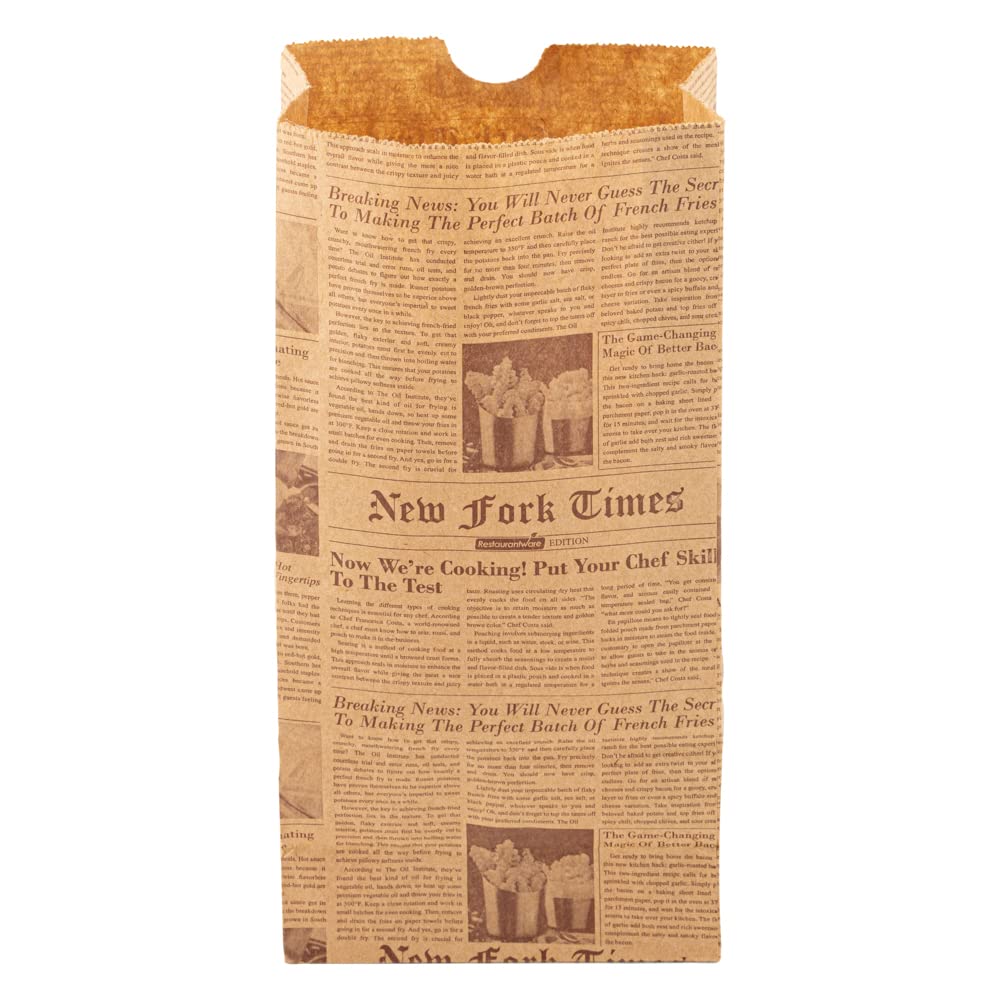 Bag Tek 2 Lb Disposable Lunch Bags 100 Sturdy Take Out Bags (2 lb / Kraft Newsprint)