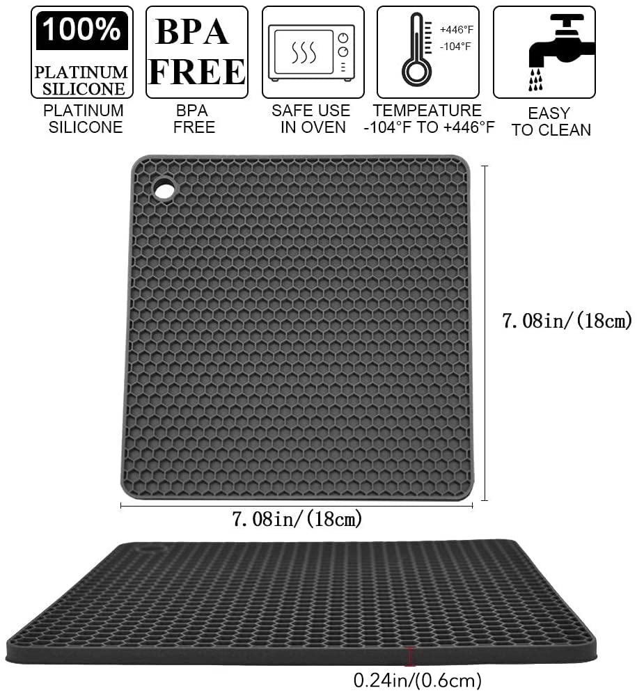 Silicone Trivets for Hot Pots and Pans (4 Count)