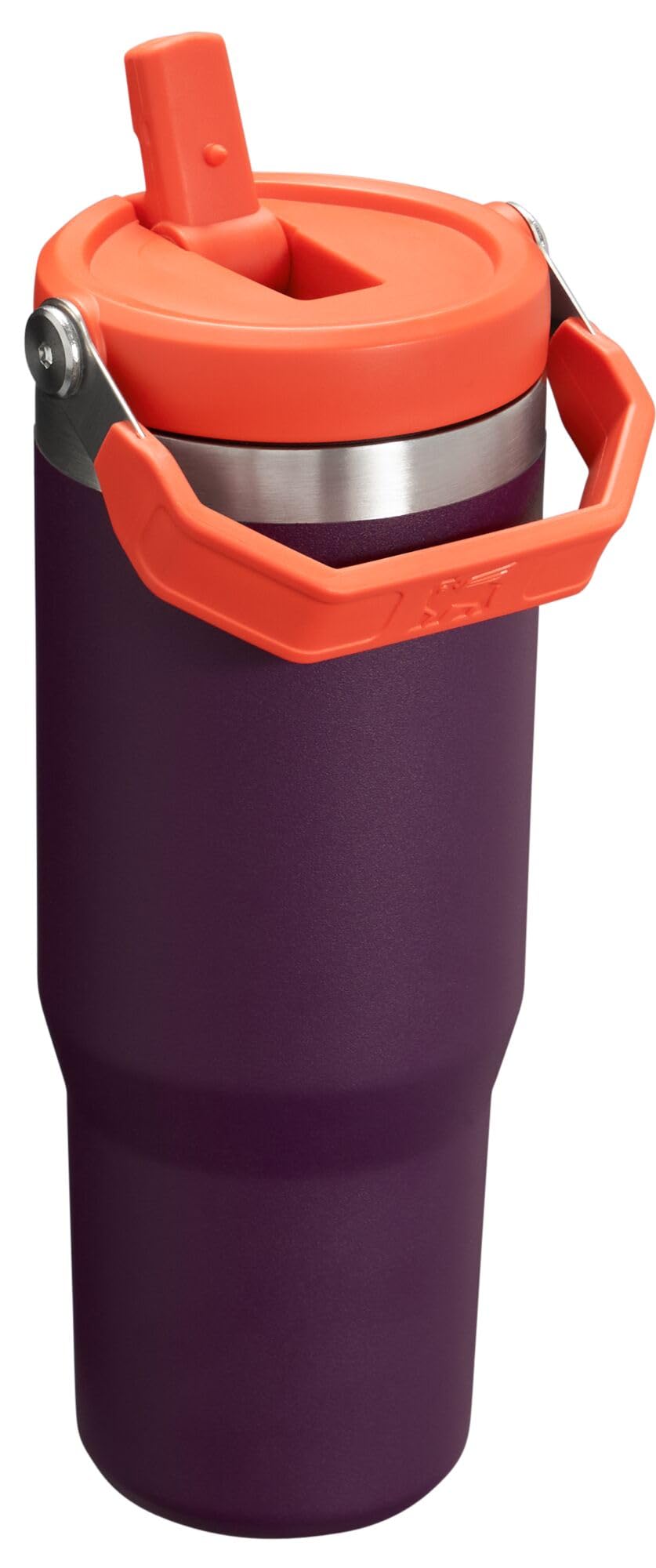 IceFlow Flip Straw Tumbler with Handle 30 oz (Plum / 30 Ounces)
