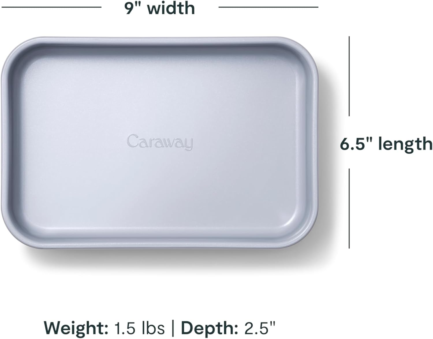 Caraway Nonstick 9” x 6.5” Small Rectangle Baking Pan Duo – Non-Toxic, PTFE & PFOA Free – Aluminized Steel Core – Deep Ceramic Baking Pan for Casseroles, Lasagna & More - Marigold - HomeSpice