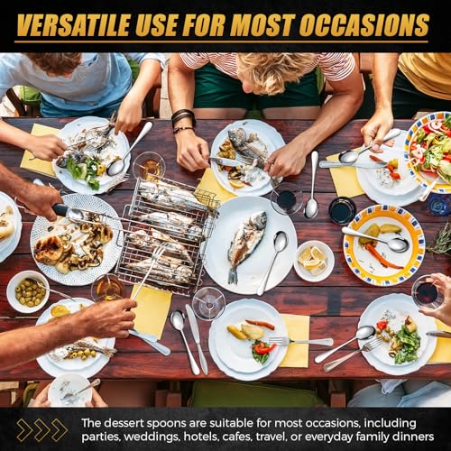100 Pcs Soup Spoons Bulk