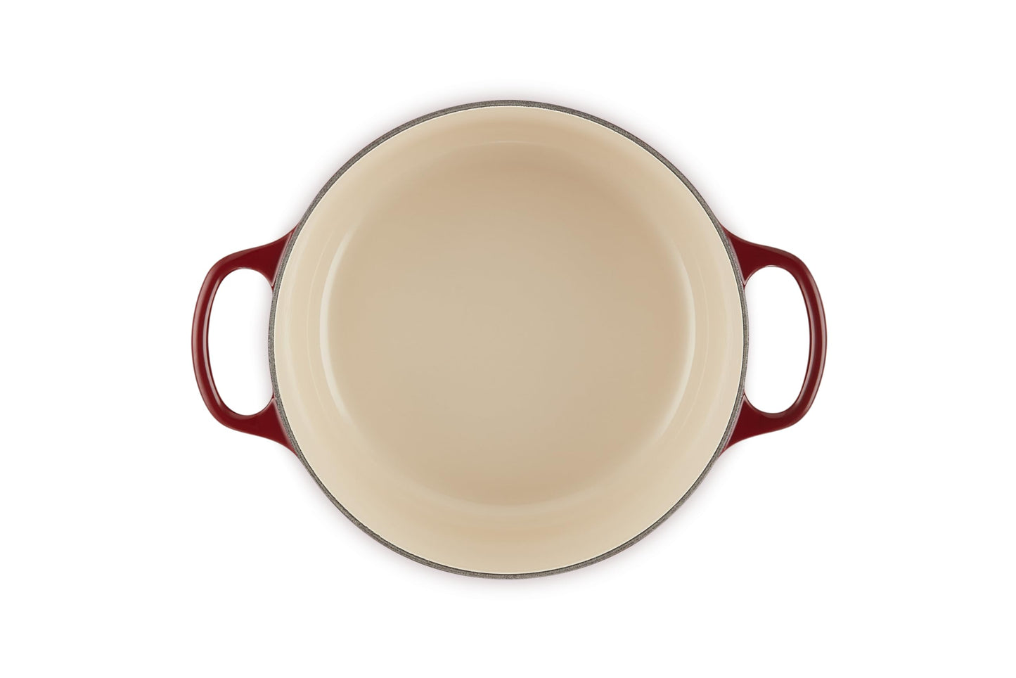 Enameled Cast Iron Round Dutch Oven (Garnet / 4.5 Qt)