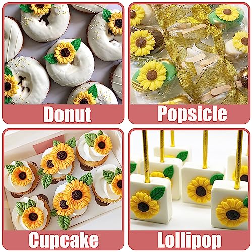 Sunflower Mold Silicone 4 Pcs
