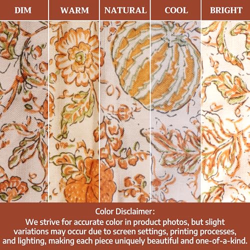 Double Oven Mitts 100% Cotton Double Oven Glove (127 - Pumpkin Spice / 7" x 35" (Double Oven Mitt))