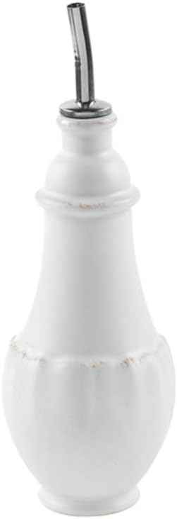 Casafina Ceramic Stoneware 11 oz. Cruet - Impressions Collection, White | Microwave & Dishwasher Safe Dinnerware | Food Safe Glazing | Restaurant Quality Serveware