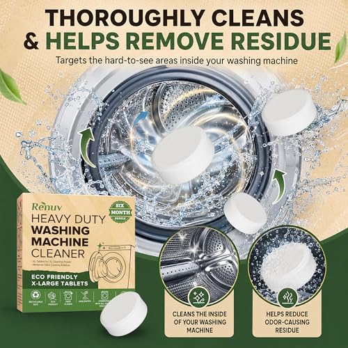 Dishwasher Cleaner + Washing Machine Cleaner Bundle (18 Count)