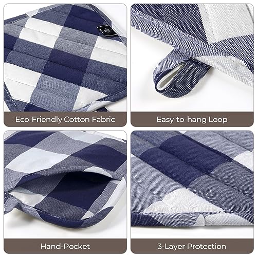 Cotton Pot Holders for Kitchen Heat Resistant Potholder (2 Count)