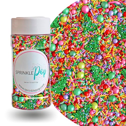 Twinkling Trees Sprinkle Mix (Red, Pink, Green, Lime, Purple)
