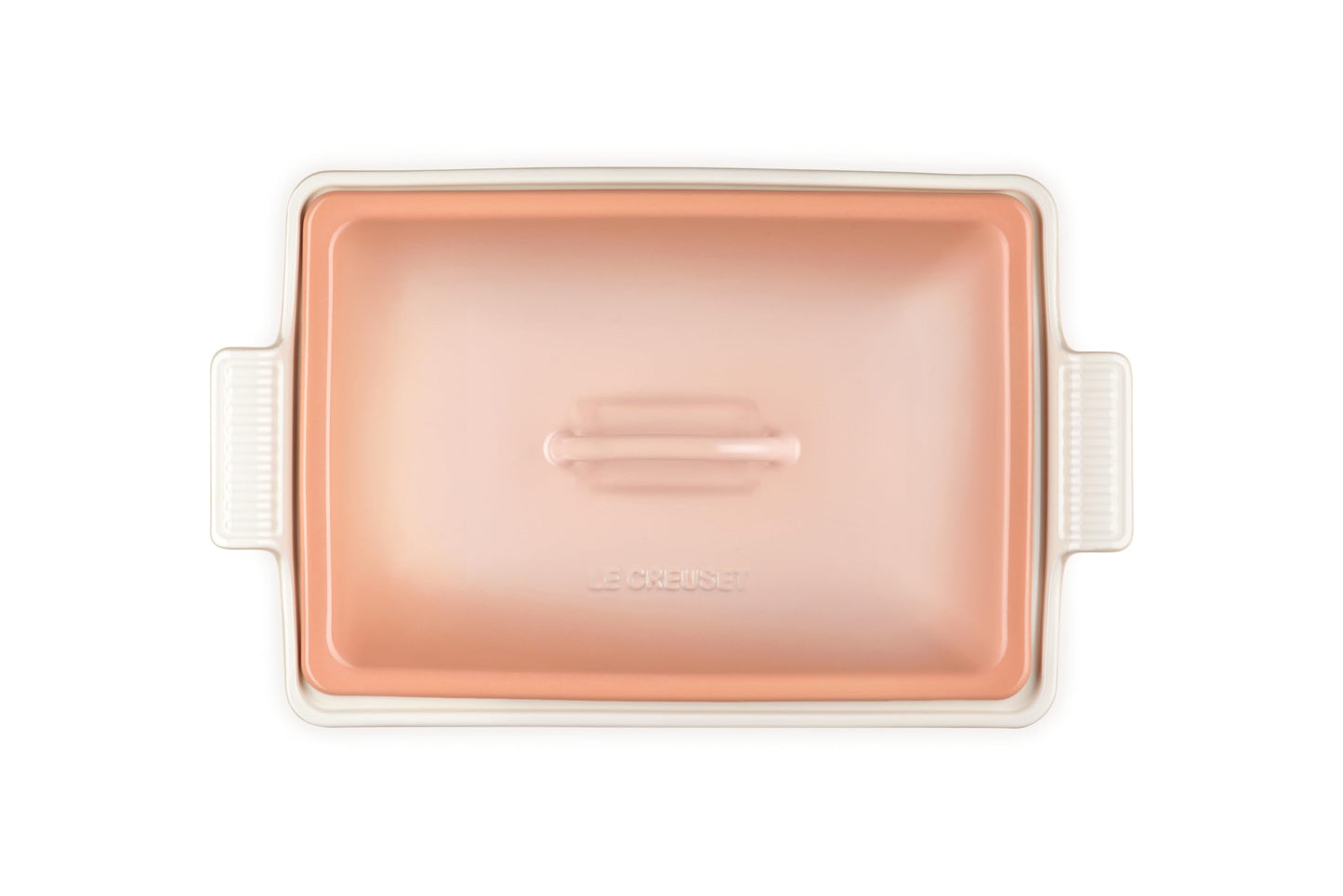 Stoneware Covered Rectangular Casserole (Peche)