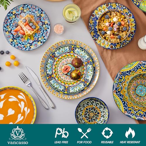 24 Pieces Dinnerware Sets for 6 (Service for 6 (24 Pcs) / Bohemian Style)