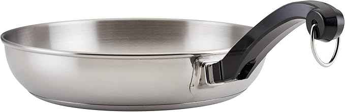 Farberware Classic Series Stainless Steel Pots and Pans with Baking Sheet Pan, Cooking Tools, and Lids, Induction Ready, Dishwasher Safe, 10 Piece Cookware Set, Metal Utensil Safe - Stainless Steel