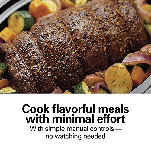 Stay or Go Portable Slow Cooker with Lid Lock (6 Quarts / Black)