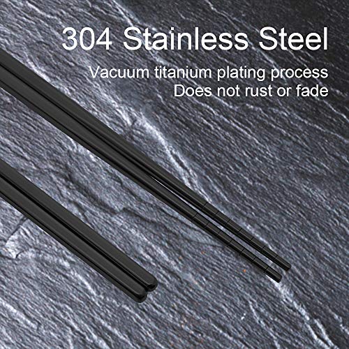 Stainless Steel Chopsticks (Black)