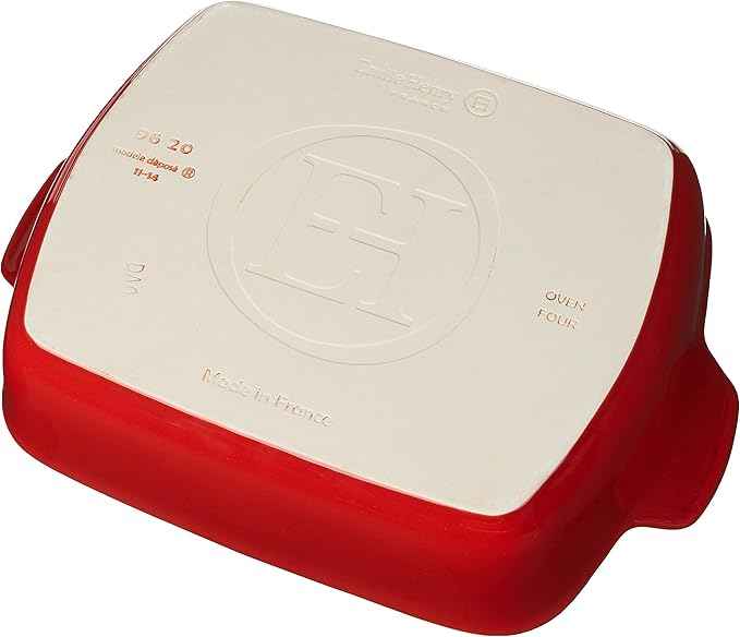 Emile Henry Rouge Small Rectangular Baker 11 X 8 Inches