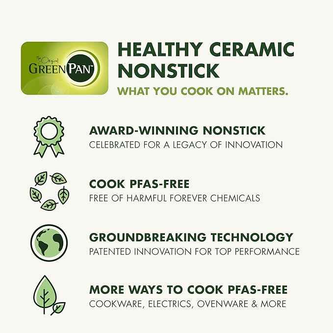 GreenPan Hybrid 13 Piece Nonstick Stainless Steel Cookware Set, APEX Tri-Ply Thermobond PFAS-Free Ceramic Pots & Pans, Induction & All Cooktop Compatible, Oven Temp to 850°F, Dishwasher Safe, Gold