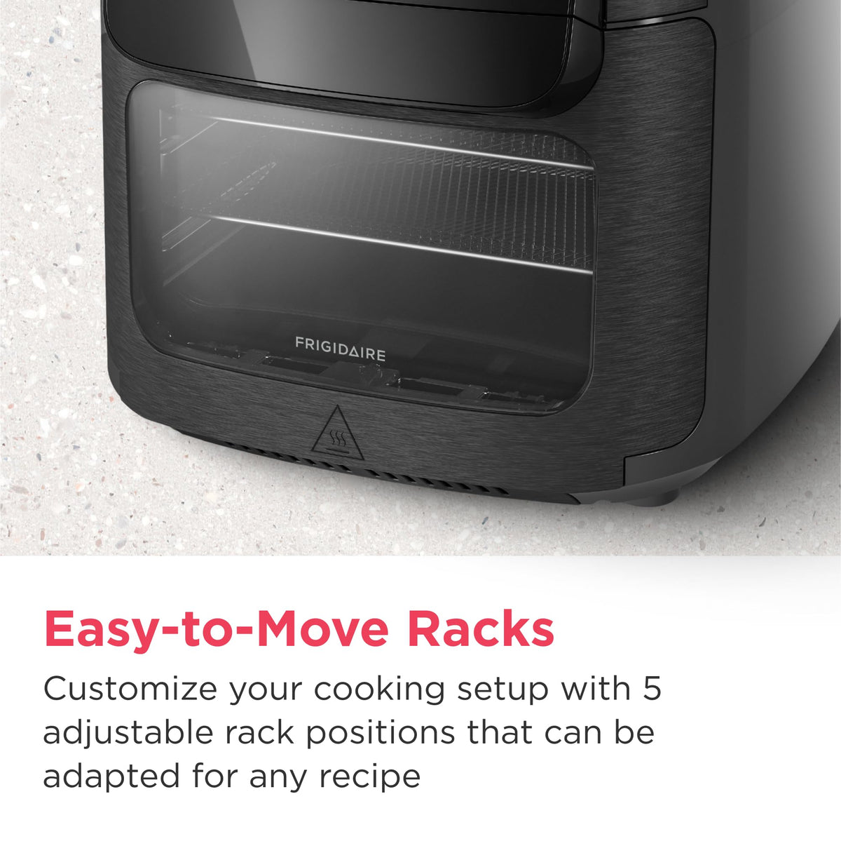 5-in-1 Air Fryer Combo Oven with Viewing Window, Large 12.6 QT Capacity, Digital Display, 5 Cooking Modes, 7 Recipe Presets, Automatic Shake Reminder, PFAS-Free Cooking Surfaces, Black (5-1 Air Fryer)