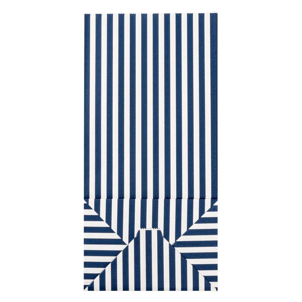 Blue And White Stripe Paper Bag (8 lb / Blue & White)