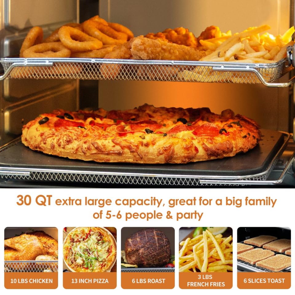 Bravo XL Air Fryer Toaster Smart Oven (Silver / 30 Qt)