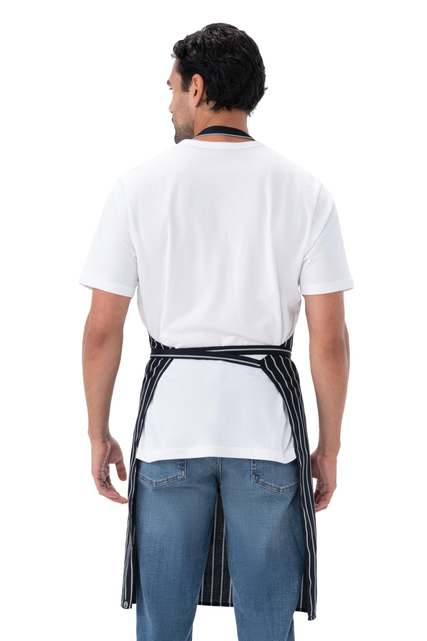 Unisex Chef Apron (Chalk Stripe, 2 Pack)