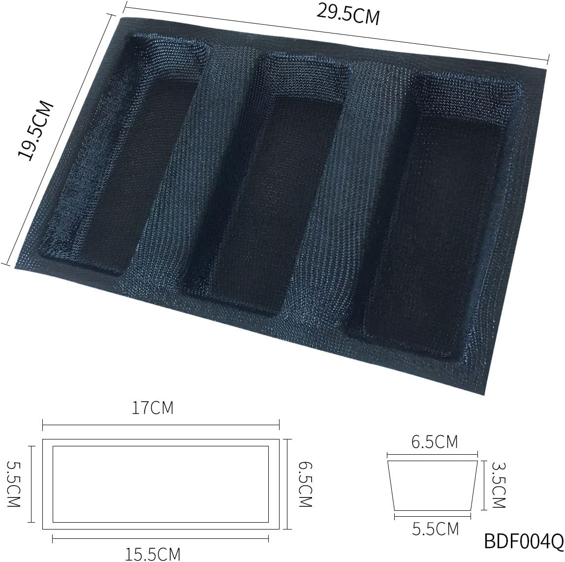 Mesh Silicone Bread Forms Square Shape Bread Molds Non Stick Bakery Tray Silicone Coated Fiber Glass Loaf Crusty Bread Bakeware For Small Toaster Oven - HomeSpice